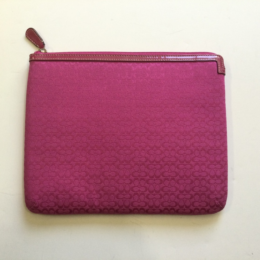 Coach Signature Fabric Canvas Tablet Case - Picture 2 of 6